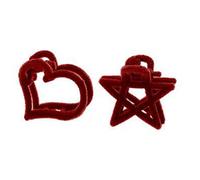 Pinzas pequeñas para el pelo con decoración de corazón de estrella, pinza de mordaza para mujer, horquillas de medio moño, pinzas gruesas para el pelo para mujer, organizador de pelo fino para mujer,