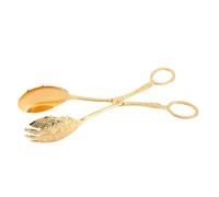 Pinzas Premium para servir postres de aleación de aluminio con tenedor y cuchara para banquetes, buffets, pinzas para ensaladas de Metal