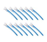 Pinzas profesionales para el pelo para peinar con pico de pato, pinzas para cortar el pelo para peluqueros, mujeres y hombres