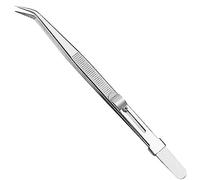 Pinzas profesionales para joyería, punta recta, acero inoxidable, curvas, rectas, versátiles, herramientas profesionales de joyería de acero inoxidable