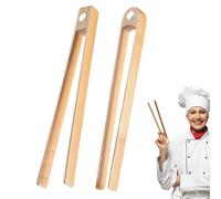 Pinzas reutilizables para tostadoras, pinzas magnéticas de madera para tostadas, pinzas magnéticas de madera para tostadas, 21 cm, pinzas magnéticas para tostadas, 2 unidades, multiusos para cocina y