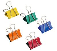 Pinzas Sujetapapeles Q-Connect Lote 10 Metálicas Abatibles 32 mm