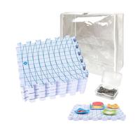 Pinzas Y Pines de tejer,Herramientas de Ganchillo - Tabla De Bloques Cuadrados para Tejer | Para Tejedores Picadores Artistas de Fibra Ropa Alfombras Mantel Encaje Mano Sala Principiantes Inicio