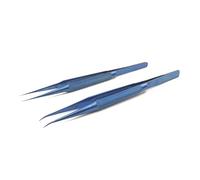 Pinzas, ZHONG Pinzas Herramienta de mantenimiento profesional Borde de 0,15 mm Pinzas de precisión for huellas dactilares Tablero de aleación Línea de vuelo