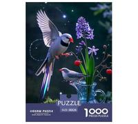 Pinzón cebra Puzzle 1000 piezas Hyacinthee Puzzles Juego De Inteligencia Decoración Interior De Cartón 100% Reciclado para Adultos Y Niños Mayores De 14 Años 38x26cm/1000pcs