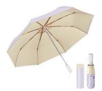 Pioggistar Paraguas Mini Plegable Automático, Paraguas Plegable Antiviento, Paraguas Pequeño viaje 8 Varillas para Mujer, Diámetro 98cm, Lila