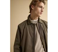 Piombo Contemporary, Gabardina Impermeable Marrón Larga De Corte Regular, Hombre, Marrón, Talla: XL