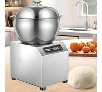 PioMue Amasadora Comercial de 2200 W, amasadora eléctrica con Temporizador en Espiral, mezcladora de harina de Doble rotación, de Acero Inoxidable, con Panel táctil para restaurantes 5kg/11lbs