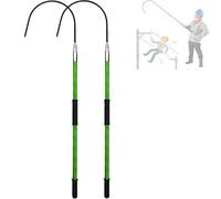 PioMue Gancho de Rescate Aislado de Alto Voltaje, Herramientas de Electricista, Gancho de Rescate antielectrocución para electricistas. Green-2m*2