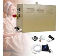PioMue Generador de Vapor Comercial Multiusos para SPA, de 30 Minutos a 12 Horas de Funcionamiento, función de Drenaje autolimpiante, Boquilla aromática para baño de Vapor y Sauna 7KW