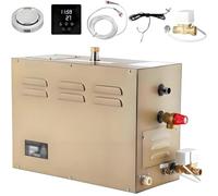 PioMue Generador de Vapor para Sauna Comercial con autodrenaje, Temperatura Ajustable de 95 a 131 °F, Temporizador de 30 Minutos a 12 Horas, máquina de Ducha de Vapor de Acero Inoxidable 6KW