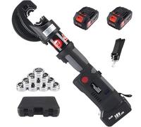 PioMue Herramienta de crimpado Multicapa hidráulica y eléctrica, Kit Completo de crimpado hidráulico con 12 Matrices (16-400 mm²), para crimpado de terminales de Cable eléctrico.