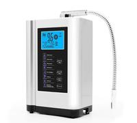 PioMue Ionizador de Agua alcalina, máquina de Agua electrolizada, pH 3.5-10.5, 7 ajustes de Calidad del Agua, Control por Voz Inteligente, Limpieza automática White