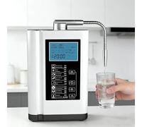 PioMue Ionizador de Agua alcalina, máquina de Agua ionizada, pH 3.5-10.5, 7 ajustes de Calidad del Agua, Limpieza automática, Control por Voz Inteligente, Ideal para cocinas domésticas White