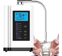 PioMue Máquina de Agua alcalina,máquina de Agua ionizada,7 configuraciones de Agua,ORP de hasta -500 mV,Limpieza automática,pH 3.5-10.5. Máquina de Agua alcalina Ideal para cocinas domésticas. White