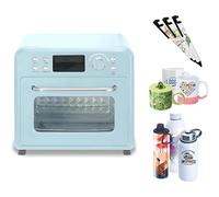 PioMue Máquina de sublimación de 1400 W,Horno de sublimación con Control Digital,Calentamiento de 360°,Horno de convección para Tazas,Vasos y Botellas de Agua,impresión masiva en Espacios vacíos 30L