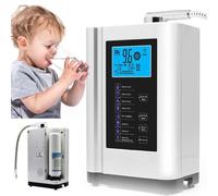 PioMue Máquina ionizadora de Agua alcalina, generador de hidrógeno, purificador de Agua doméstico con Filtro para Agua ácida y alcalina con pH de 3,5 a 10,5, 7 ajustes de Calidad del Agua White