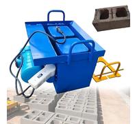 PioMue Máquina para fabricar Bloques de Cemento, Ladrillos, múltiples moldes Opcionales, presión de 23 kN, Ciclo rápido de 45 s, 30 Ladrillos/Hora, Ideal para Uso doméstico y agrícola.