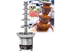 PioMue Máquina para Fondue de Chocolate, máquina para Chocolate Caliente, Temperatura Ajustable, Acero Inoxidable 304 para Fiestas, Bodas y Celebraciones. 7layers