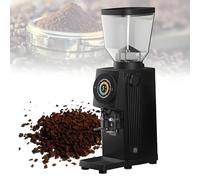 PioMue Molinillo de café eléctrico de 600 W, automático, para Uso doméstico y Comercial, con finura y Tiempo Ajustables, Disco de Cuchilla Plana de Acero de 83 mm, para cafeterías y postres.