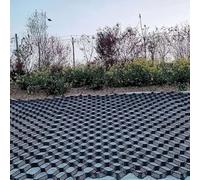 PioMue Rejillas geodésicas comerciales para estabilización de entradas de vehículos, Rejilla estabilizadora de Grava para Refuerzo de laderas y Caminos Height5cm/2in-3x8m/9.8x26ft