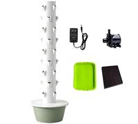 PioMue Torre hidropónica, Kit Completo de Torre hidropónica, Torre hidropónica Vertical para Exteriores, Agricultura Vertical, Kit de Cultivo hidropónico para jardín Inteligente NoLight-20.5 * 65.0in
