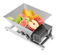 PioMue Trituradora de Frutas eléctrica de Acero Inoxidable de 4 L, trituradora automática de Frutas de 60 W para prensado de Vino y Sidra, Molinillo Grande para Pan y azúcar Moreno.