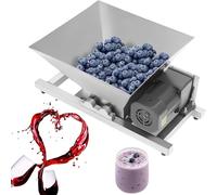 PioMue Trituradora eléctrica de Frutas, 60 W, Comercial, para Frutas y Pan, con Capacidad de 4 L, de Acero Inoxidable, para triturar azúcar Moreno y Pan.