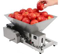 PioMue Trituradora eléctrica de Frutas, trituradora de Manzanas y Uvas con tolva de 4 l, trituradora de Vino de Acero Inoxidable, 20 kg/h de Rendimiento, para Pan, azúcar Moreno y Verduras.