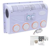 PioMue Unidad de Aire Acondicionado de CC para autocaravanas, Camiones y automóviles. Aire Acondicionado eléctrico portátil y Ligero para Techo. Conjunto evaporador de Aire Acondicionado de 360° 12V