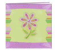 Pioneer - Álbum encuadernado a rayas 3D con apliques 3D de 30,5 x 30,5 cm, flor