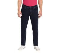 PIONEER AUTHENTIC JEANS Pantalones vaqueros Ron para hombre, corte regular, sin lavar, azul/negro 6377 6800, 34W / 34L