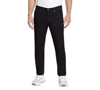 PIONEER AUTHENTIC JEANS Pantalones vaqueros Ron para hombre, corte regular, sin lavar, Black Raw 6477 9810, 34W / 30L