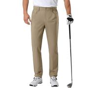Pioneer Camp Pantalones largos de golf para hombre, caqui, 32