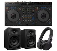Pioneer DJ Bundle Level-Up Controladora DJ 4 Canales + Monitores de 4" + Auriculares DJ Profesional