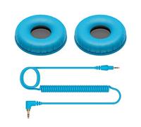 Pioneer DJ HC-CP08-L Cable en espiral y almohadillas para el HDJ-CUE1 s (Azul)