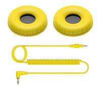 Pioneer DJ HC-CP08-Y Cable en espiral y almohadillas para el HDJ-CUE1 (Amarillo)