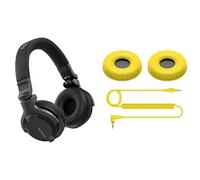 Pioneer DJ HDJ-CUE1 DJ Headphones with HC-CP08-Y Ear Pads & Coiled Cable Yellow