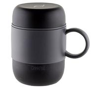 Pioneer Flasks Drink Pod Taza de Viaje con Aislamiento al Vacío, Acero Inoxidable, Negro, 280 ml