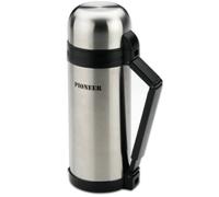 Pioneer SVP1500 Termo Aislado al vacío a Prueba de Fugas con 2 Tazas y Mango retráctil, Acero Inoxidable, Metalizado, 1500 ml