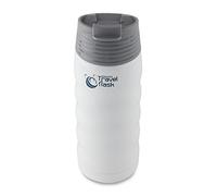 Pioneer Grunwerg - Cafetera de vacío de Viaje Botella de Agua Caliente, Acero Inoxidable, Blanco, 480ml