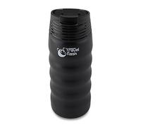 Pioneer Grunwerg - Cafetera de vacío de Viaje Botella de Agua Caliente, Acero Inoxidable, Negro, 350 ml