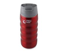 Pioneer Grunwerg - Cafetera de vacío de Viaje Botella de Agua Caliente, Acero Inoxidable, Rojo Metalizado, 480ml