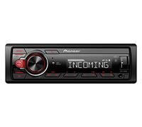 Pioneer MVH-330DAB-AN, Radio de Coche 1DIN con RDS y Dab+, USB, Entrada AUX, Bluetooth, Baja Profundidad de Montaje con Antena Dab