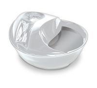 Pioneer Pet Raindrop - Fuente de cerámica para Mascotas, Color Blanco