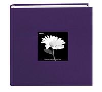 Pioneer Photo Albums Álbum de Fotos con Marco de Tela, 200 Bolsillos para Fotos de 4 x 6 Pulgadas, Morado UVA, Mediano