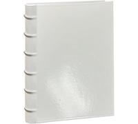 Pioneer Photo Albums Álbum de fotos con tapa de cuero cosido con 300 bolsillos para fotos de 4 x 6 pulgadas, color blanco