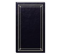 Pioneer Photo Albums Álbum de Fotos de 204 Bolsillos con Tapa de Piel sintética para Impresiones de 4 x 6 Pulgadas, Color Negro