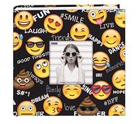 Pioneer Photo Albums Álbum de fotos EV-246EMJ Emoji 200 pkt 4 x 6, de papel, color negro