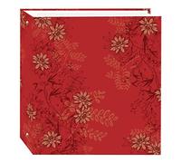 Pioneer Photo Albums Álbum de Fotos magnético de 3 Anillas, 100 páginas, follaje Rojo, plástico PVC